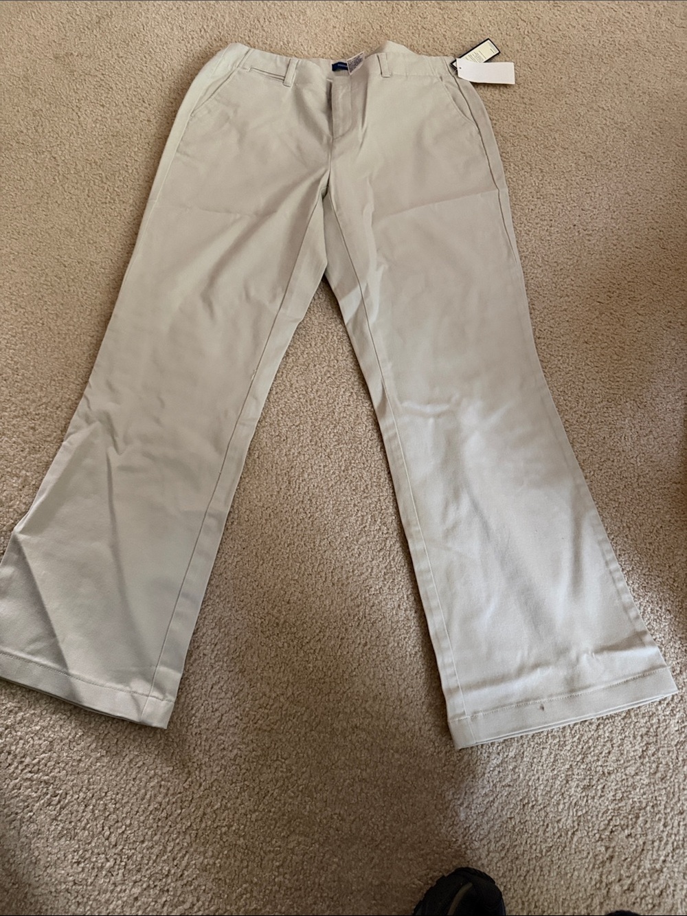 NWT Dockers Light Beige Mid-Rise Bootcut Pants 10